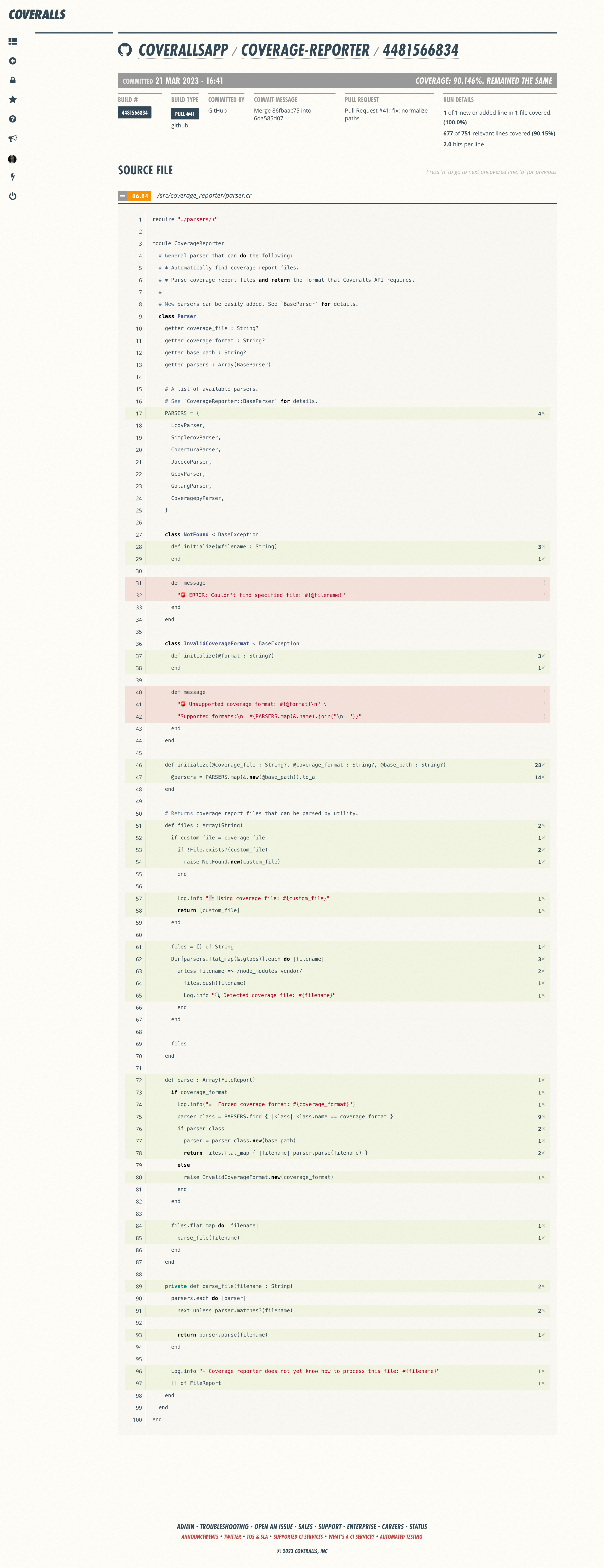 Coveralls Source File Page